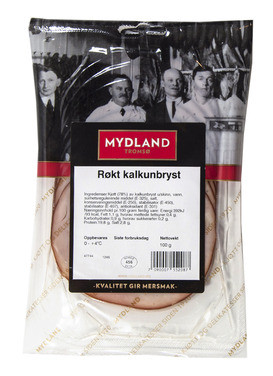 Røkt Kalkunbryst 100 g Mydland