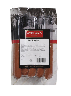 Grillpølser 600g Mydland