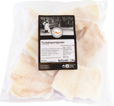 Torskeporsjoner 1kg