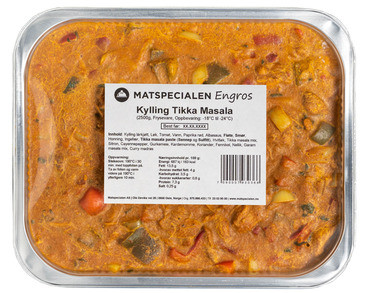 Kylling Tikka Masala, 2500g, Frossen, Matspecialen Engros