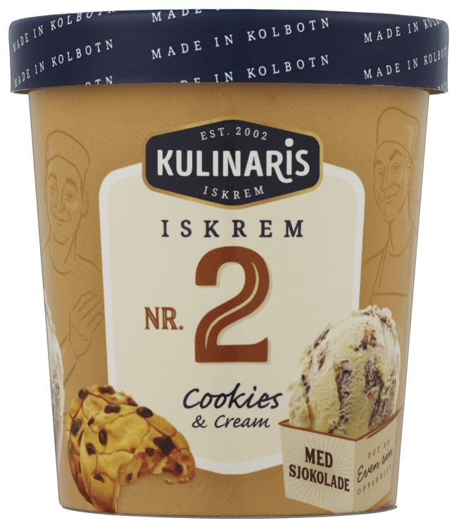 Kulinaris Iskrem Coockies Vanilje 0,5l