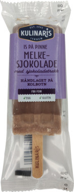 Melkesjokolade Pinneis m/Sjokoladetrekk 75ml Kulinaris