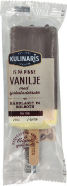 Vanilje m/Sjokoladetrekk Pinneis 75 ml Kulinaris