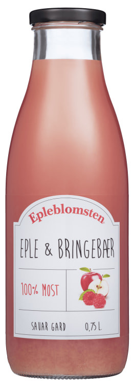 Eplemost Eple&Bringebær 0,75l Epleblomsten