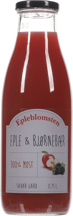 Eplemost Eple&Bjørnebær 0.75l Epleblomsten