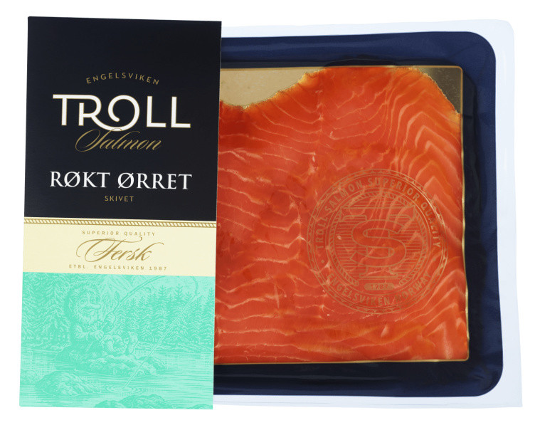 Ørret Røkt skivet 200g Troll