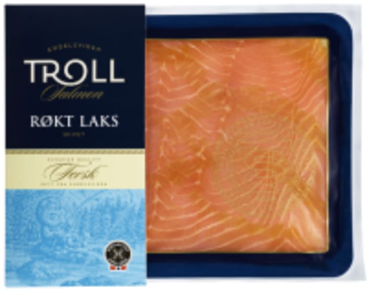 Laks Røkt skivet 100g Troll