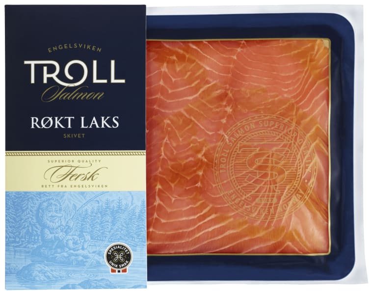 Laks Røkt skivet 250g Troll
