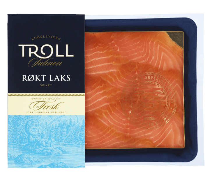 Laks Røkt skivet 200g Troll