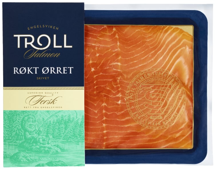 Ørret Røkt skivet 250g Troll
