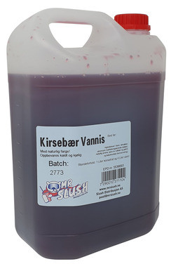 Slush-vannis med Kirsebærsmak