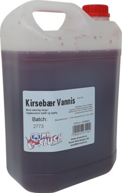 Slush-vannis med Kirsebærsmak