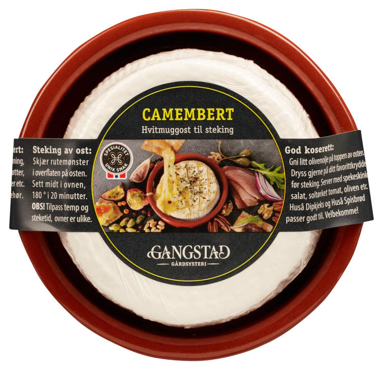 Camembert i Keramisk Fat 200g Gangstad
