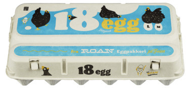 M/l-egg 18pk Frittgående Kartong