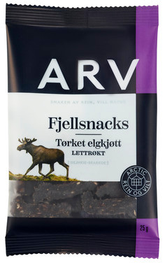 Fjellsnacks Tørket Elgkjøtt 25g Arv