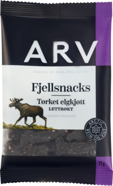 Fjellsnacks Tørket Elgkjøtt 25g Arv