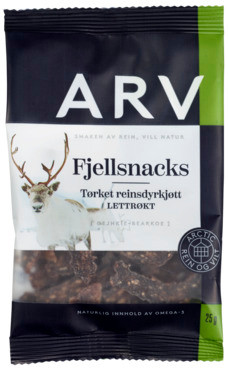 Fjellsnacks Tørket Reinkjøtt 25g Arv