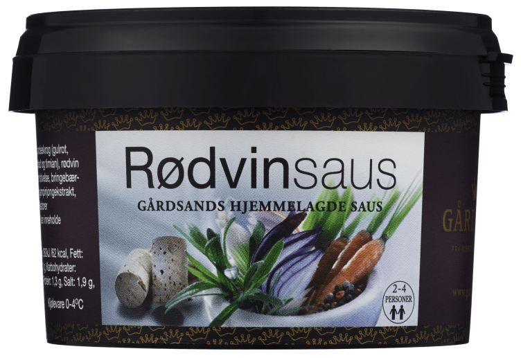 Rødvinsaus Fersk 240ml Gårdsand