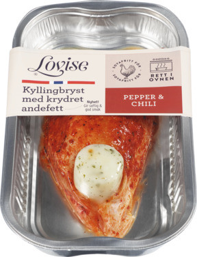 Kyllingbryst Pepper, Chili og Andefett 240g Enh Lovise