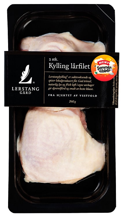 Kylling Lårfilet 2stk 240g Lerstang
