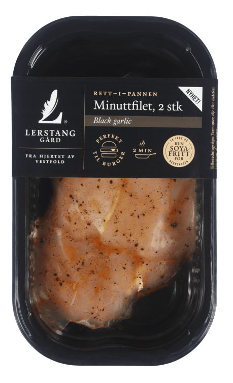 Kyllingminuttfilet Black Garlic 200g Lerstang