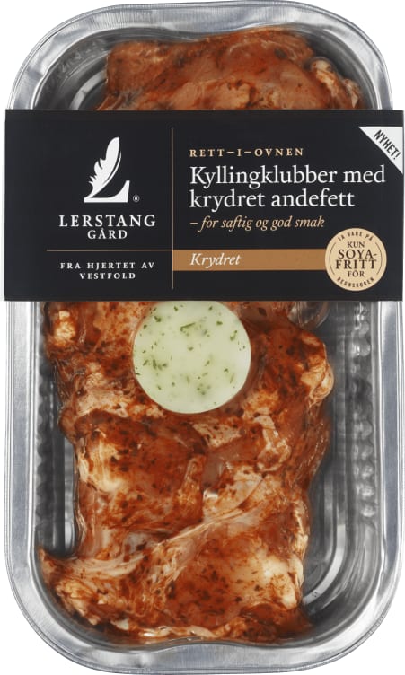 Kyllingklubber Kryddret 400g Lerstang