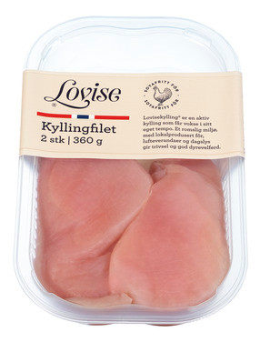 Kyllingfilet 2stk 360g Enh Lovise