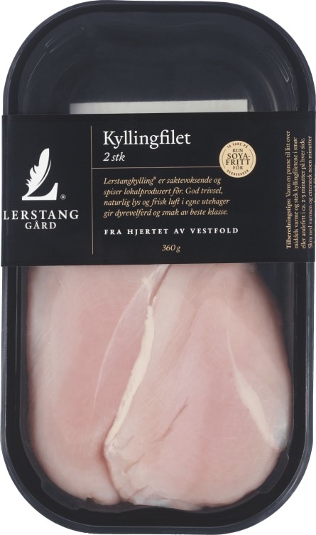 Kyllingfilet 2stk 360g Lerstang