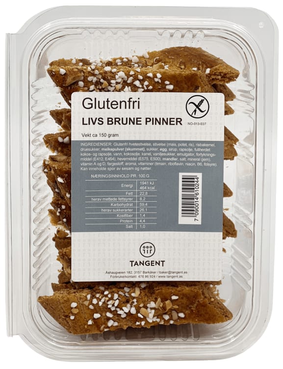 Brune Pinner glutenfri 150g Tangent
