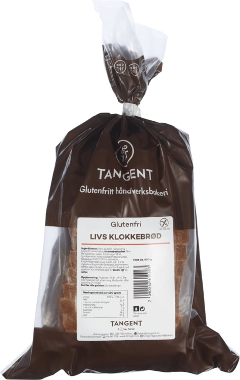 Livs Klokkebrød Skåret glutenfri 500g Tangent