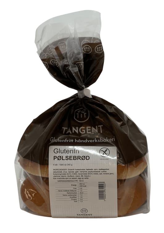 Pølsebrød glutenfri 340g Tangent