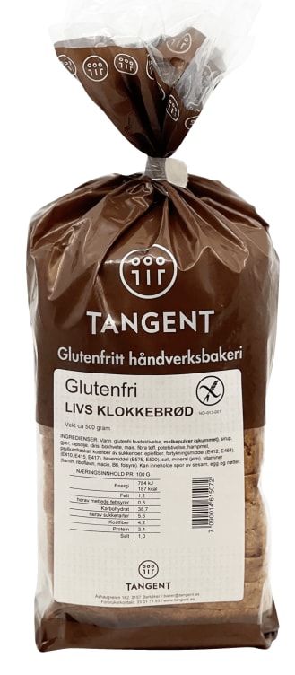 Livs Klokkebrød glutenfri 500g Tangent