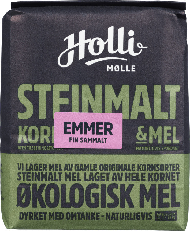Emmermel Sammalt Fin Økologisk 1kg Holli Mølle