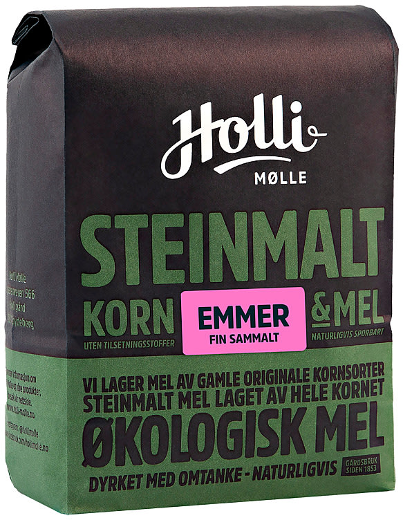 Emmermel Sammalt Fin Økologisk 1kg Holli Mølle