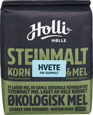 Hvetemel Fin Sammalt 1 kg Øko, Holli Mølle