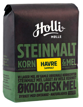 Havre Sammalt 1kg Holli Mølle