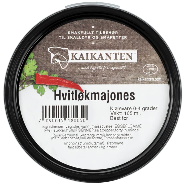 Hvitløkmajones 165g Kaikanten