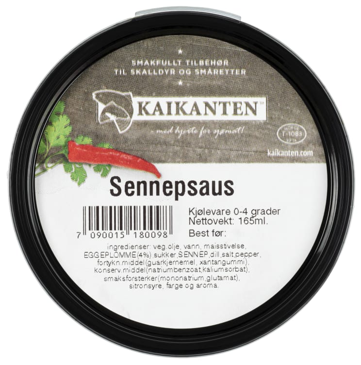 Sennepssaus 165g Kaikanten