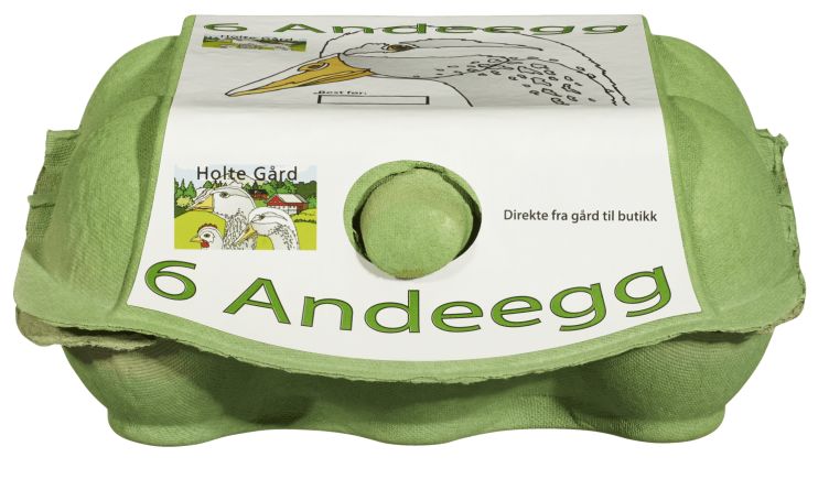 Andeegg 6stk 540g Holte