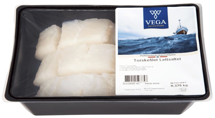 Torskefilet Lettsaltet 375g Vega