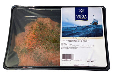 Gravet Laks Skivet 200g Vak