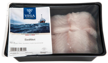 Seifilet u/Skinn Fersk 375g i Map