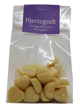 Hjertegodt Hvit Sjokolade 100g Bjørka