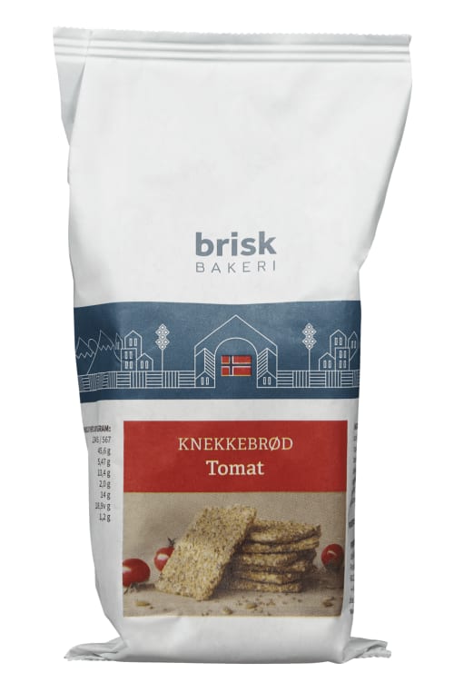 Knekkebrød m/Tomat Gl.Fri 150g Brisk