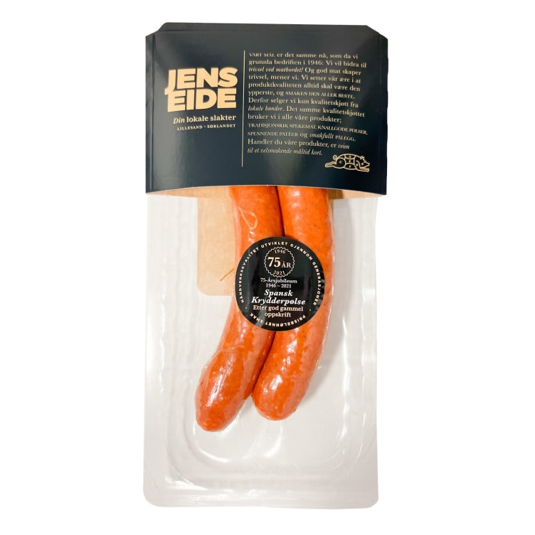 Krydderpølse Spansk 230g Jens Eide