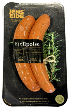 Fjellpølse 2pk 230g Jens Eide