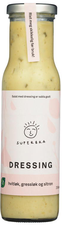 Dressing Hvitløk Økologisk 250ml Superbra
