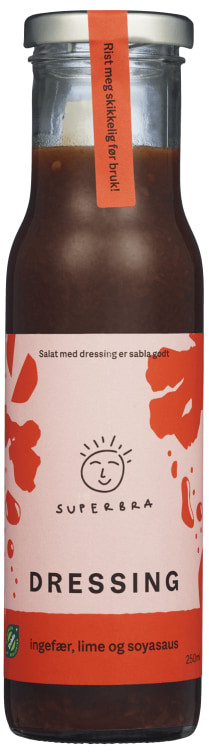 Dressing Ingefær Økologisk 250ml Superbra