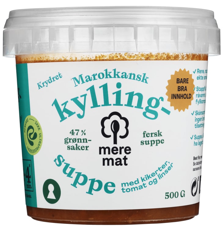 Kyllingsuppe Marokkansk 500g Mere Mat