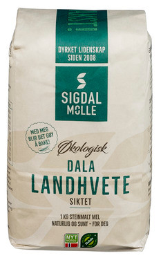 Dala Landhvete Siktet, 1 kg Økologisk Hvetemel Ø.spesialkorn